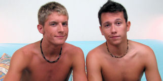 Fernando and Jay are both bisexual and are in our latest scene.  Fernando has not done much with guys at all.  So he thought this would be a great place to explore guys more.