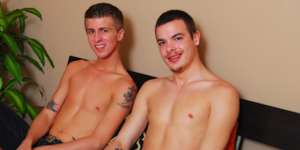 Jamie has brought in a friend, Tony. He's told Tony that they are only going to jerk off together. See what else he gets Tony to do for the right amount of money!