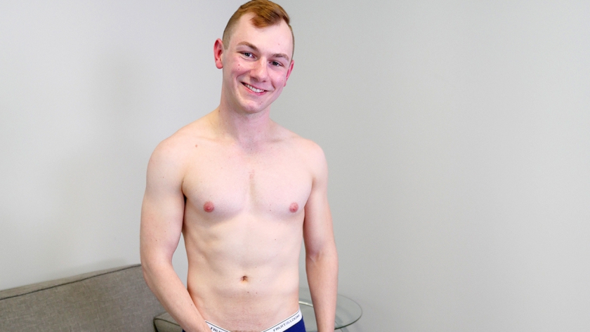 Welcome Blake! The cute boy-next-door redhead with a cock ready to ooze some cum.